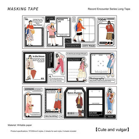 6 Sheets - Writable Sticky Note Pack | INS Note Themed Style