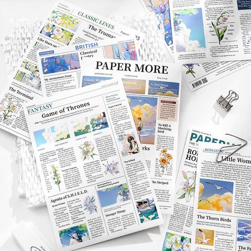 2 Sheets Insta Island Magazine Style DIY Deco Stickers