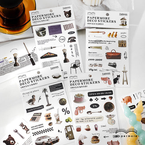 2 Sheets Life Style Series DIY Stickers