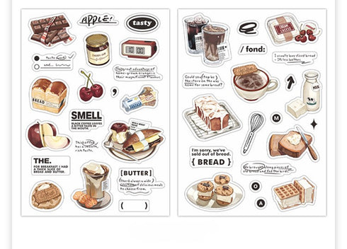 2pcs Grocery Store Series Deco Stickers