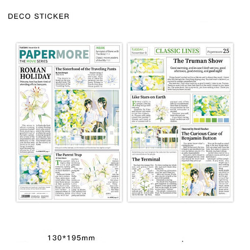2 Sheets Insta Island Magazine Style DIY Deco Stickers