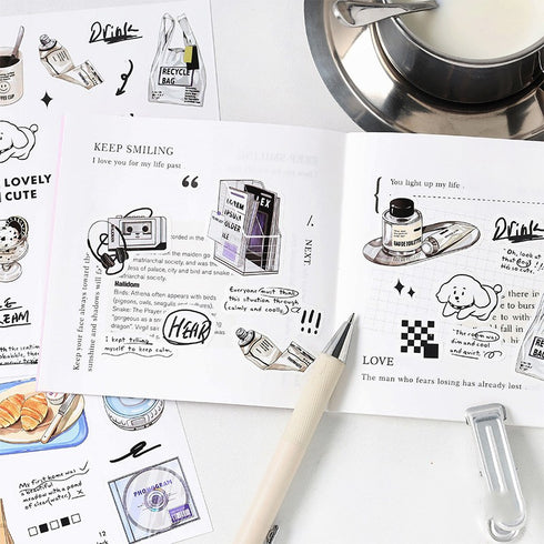 2pcs Grocery Store Series Deco Stickers