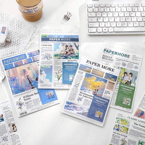 2 Sheets Insta Island Magazine Style DIY Deco Stickers