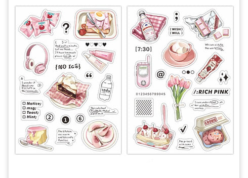 2pcs Grocery Store Series Deco Stickers