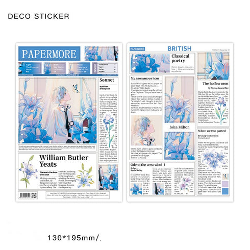 2 Sheets Insta Island Magazine Style DIY Deco Stickers